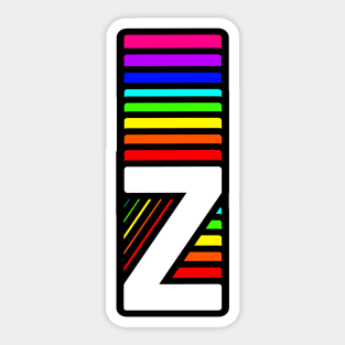 Rainbow Letter, Z Sticker